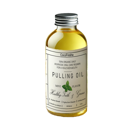 Pure Organic Coconut Oil Pulling 4 oz Mint Flavor